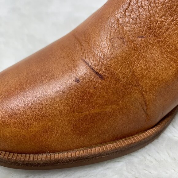 UGG 1017471 Women's Brown Elora Leather Ankle Boots Size 8 - Picture 5 of 12